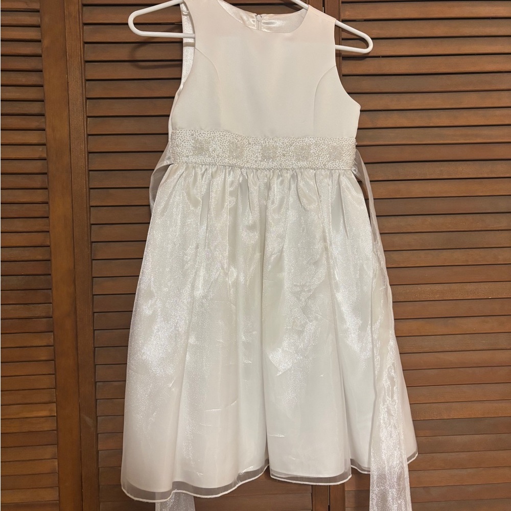 Elegant White Kids Dress